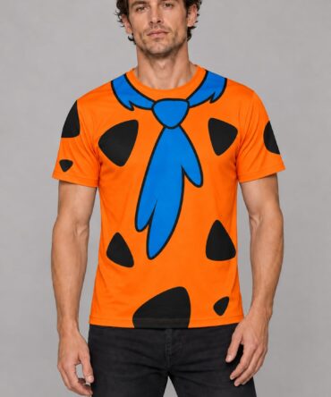 Remera Traje Pedro Picapiedra PR332 mockup fiel a prenda real