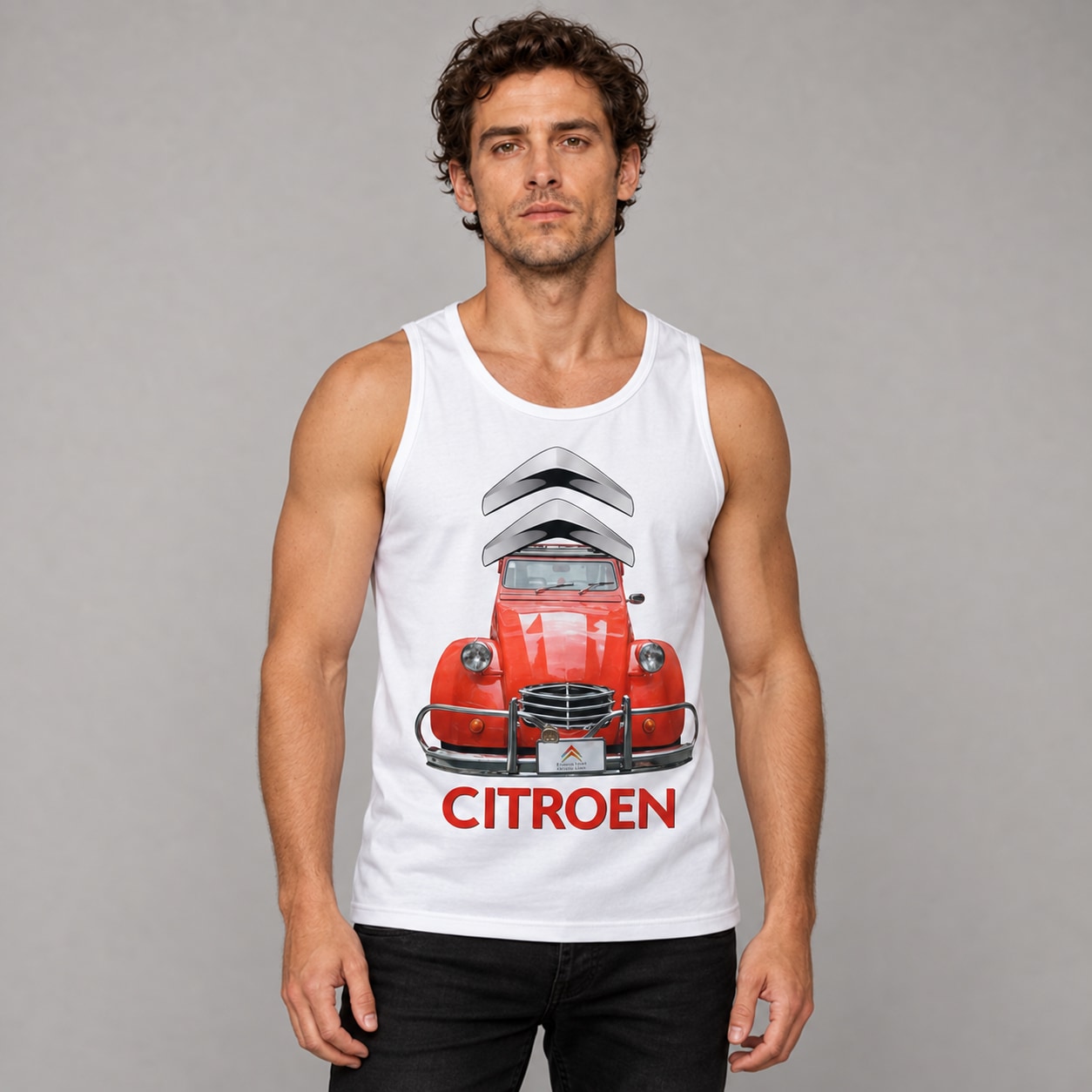 Remera Citroen 2CV CAR056 modelo Ranwey