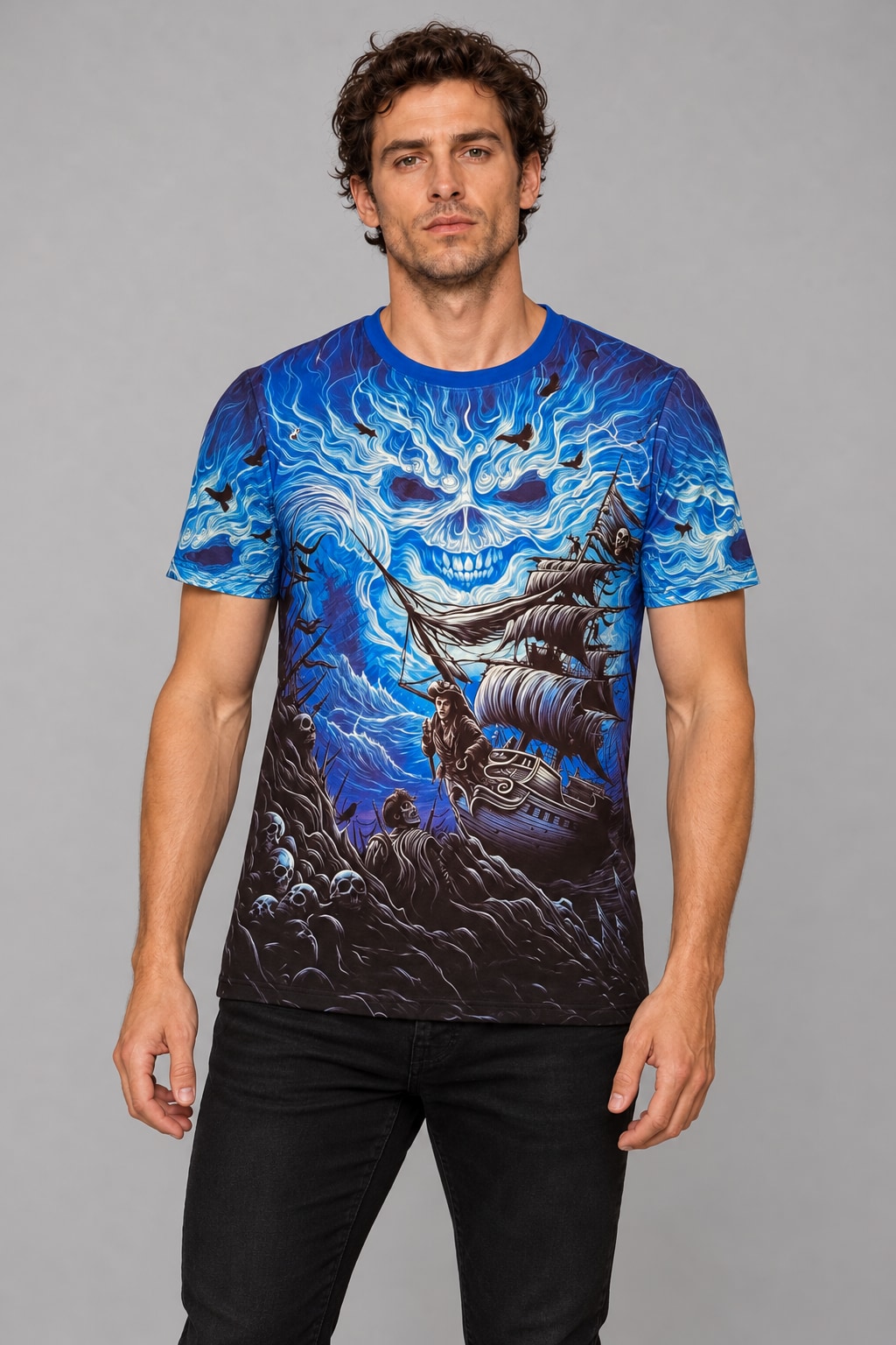Remera Iron Maiden CS254 mockup frente
