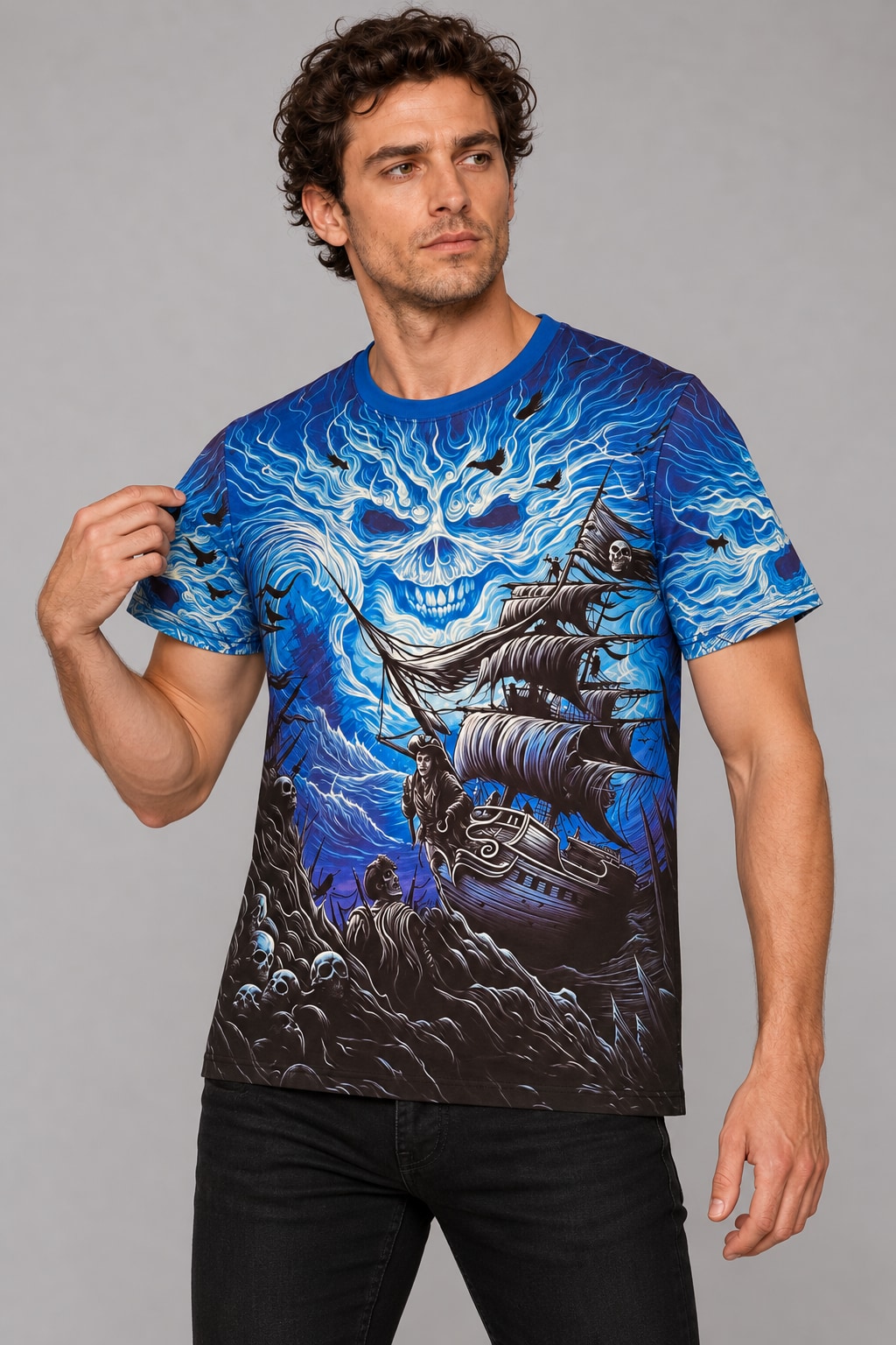 Remera Iron Maiden CS254 mockup detalle