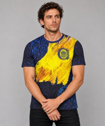 Rosario Central Ranwey FR074 slim fit — mockup frente