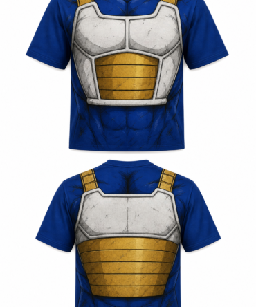 Musculosa del traje tradicional de combate de Vegeta, sin mangas