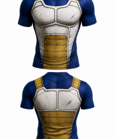 Remera Slim Fit del traje de combate de Vegeta